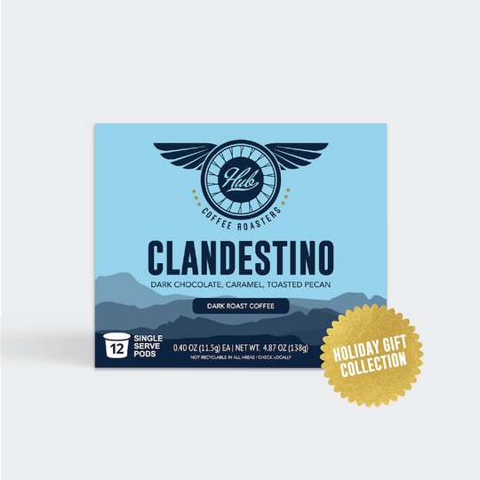 CLANDESTINO DARK ROAST SINGLE SERVE PODS