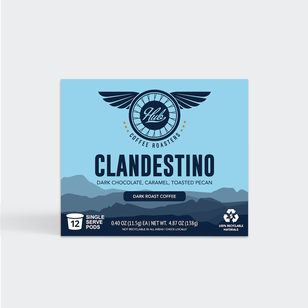 CLANDESTINO DARK ROAST SINGLE SERVE PODS